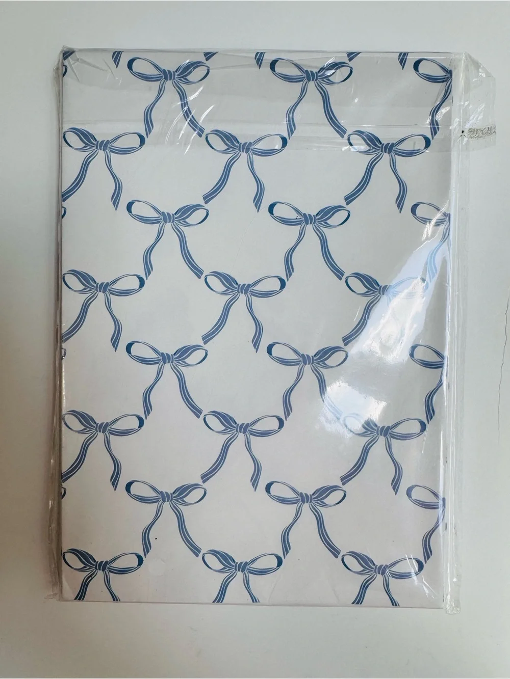 Whaline Blue Bow Floral Chinoiserie Gift Wrap 20 Sheets NWT